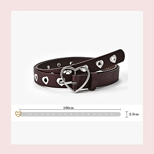 Gothic Belt Love Rivet Punk PU Belt Women's Jeans Buckle Belt Korean Women's Y2K Belt2
