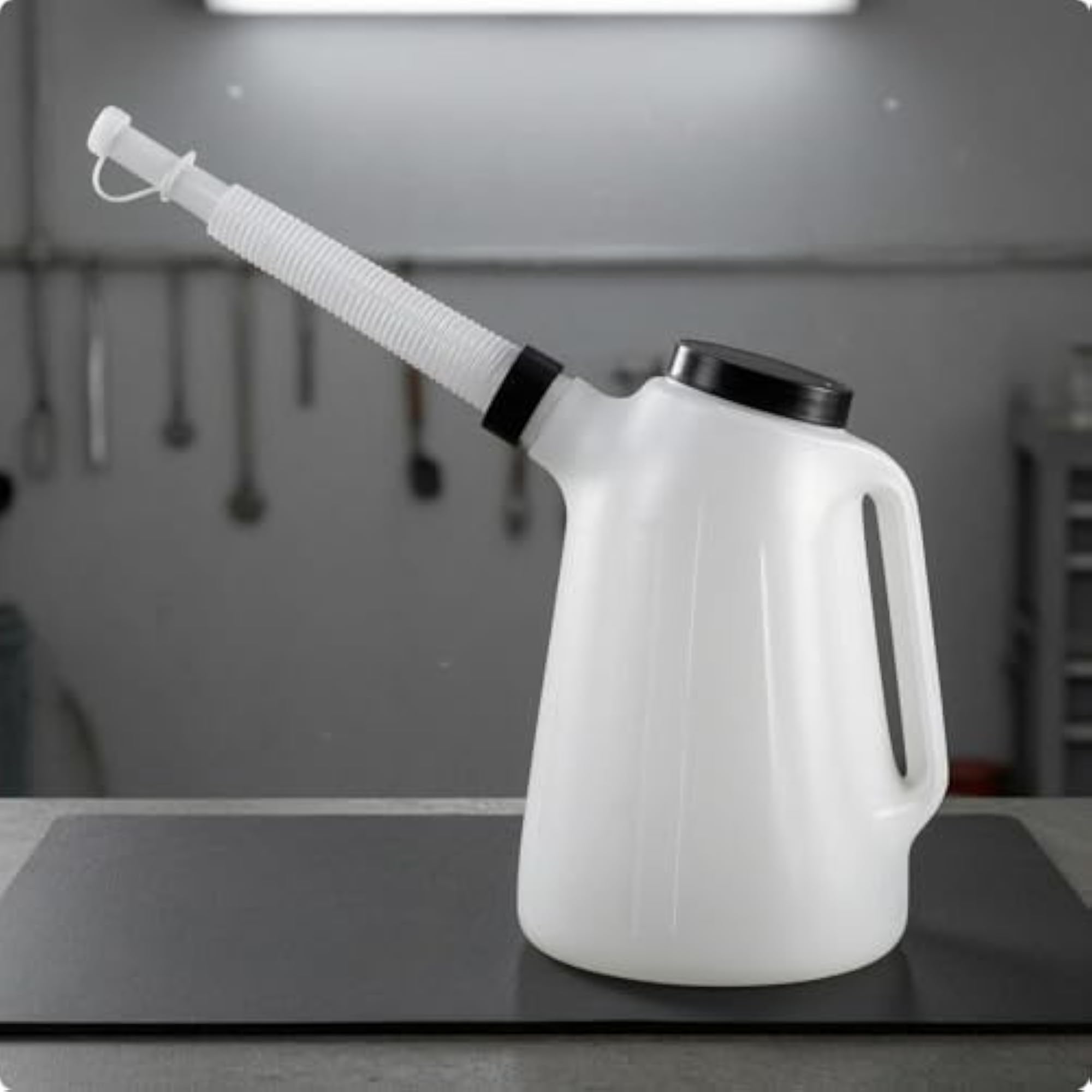 Angled Spout Oil Jug with Measurement Markings, 5L