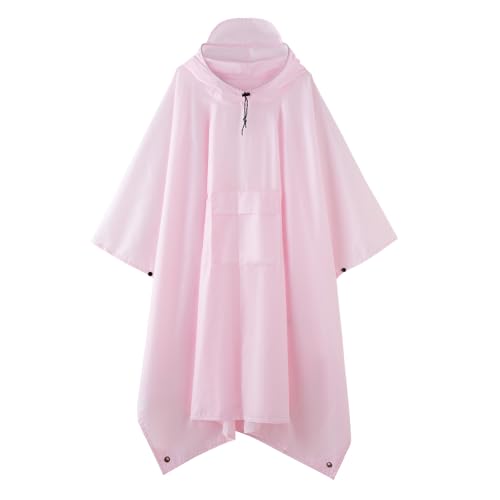 Image of Hooded Waterproof Raincoat, Unisex Outdoor Hiking Camping Mat and Small Tent
