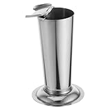 HOLIDYOYO Edelstahl Instrumentenhalter Pinzettenbehälter Sterilisationsdose für Nageltechnik und Tattoo Konischer Aufbewahrungsbehälter für Wattekugeln und Pinzetten Langlebig und