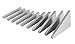 Accusize Industrial Tools 10 Pcs Precision Angle Block Set, 3602-0111