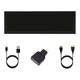 Fabriqué avec un boîtier ABS et un panneau LCD, cet écran de forme étendue prend en charge l'intégration avec PC, consoles de jeu