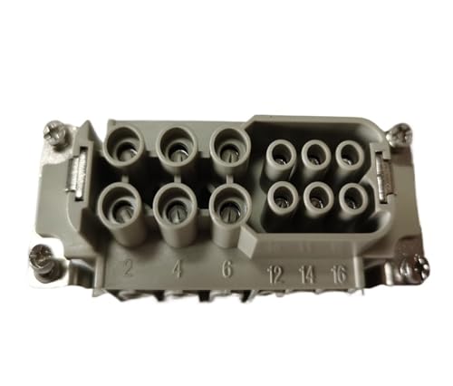 Conector rectangular HDC HWK-006-Pin contra fallos electricos por vibracion de 40A 690V 5