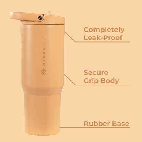 Image of HydroJug Sport 40 oz Insulated Stainless Steel Water Bottle, Marigold