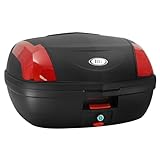 モトボワットBB バイク リアボックス 48L レッド トップケース ワンタッチ脱着 大容量 BB48N-2