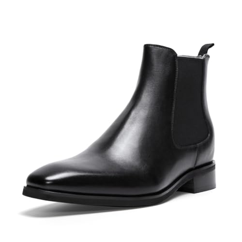 Image of CHAMARIPA Elevator Shoes for Men | Invisible Height Increase Chelsea Boots | Built-in System Adds 2.36-2.75 Inches /6-7cm | Smart Casual & Business Ankle Boots | US 7.5-11.5