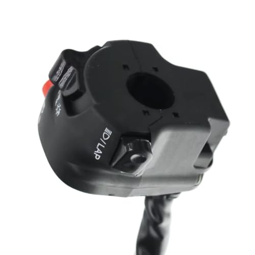 Interrupteur de guidon moto 22mm gauche avec commande de klaxon et clignotant