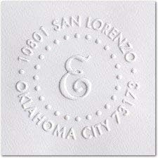 Custom Address Embosser - Personalize with Initials & Text - Hand-Held Embossing Stamp - Monogram, Seal Embosser Best for Books, Envelopes, Napkins