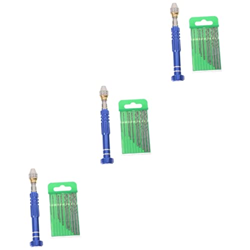 Didiseaon 3 Sets Manual Drill Watch Small Drill Bits Pcb Drill Bits Jewelry Drill for Stones and Crystals Micro Drill Bits Pin Vise Pen Drill Pin Drill Craft Drill Zinc Alloy Hand Drill Mini