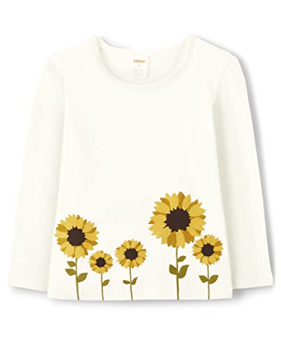 Image of Gymboree Girls' and Toddler Fall and Holiday Embroidered Graphic Long Sleeve T-Shirts