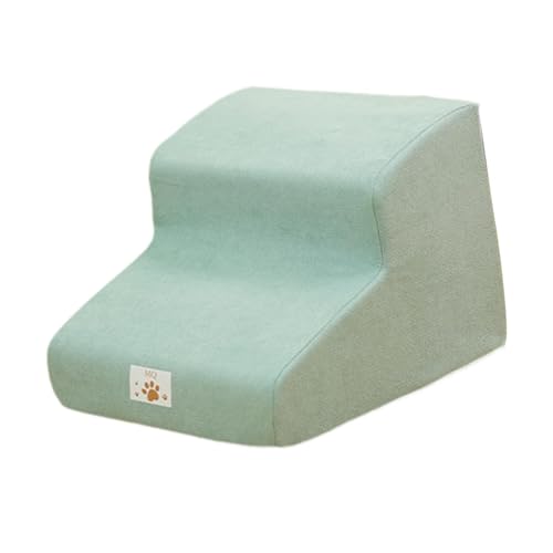 predolo ペットステップ 緩やか ドッグステップ 35度傾斜 犬用階段 滑り止め付き ペット用スロープ 洗えるカバー 踏み台 高密度スポンジ 小型犬 子犬 猫に適用, 2ステップブルー