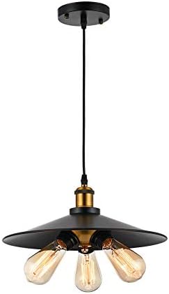 OUKANING Industrial Pendant Light E27 Base Vintage Hanging Pendant Lights Retro Pendant Light Fixture Home Kitchen Lighting