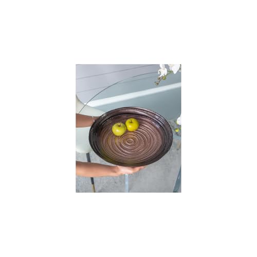 Plato base Maykoosh 15 pulg dorado y púrpura miniatura 3