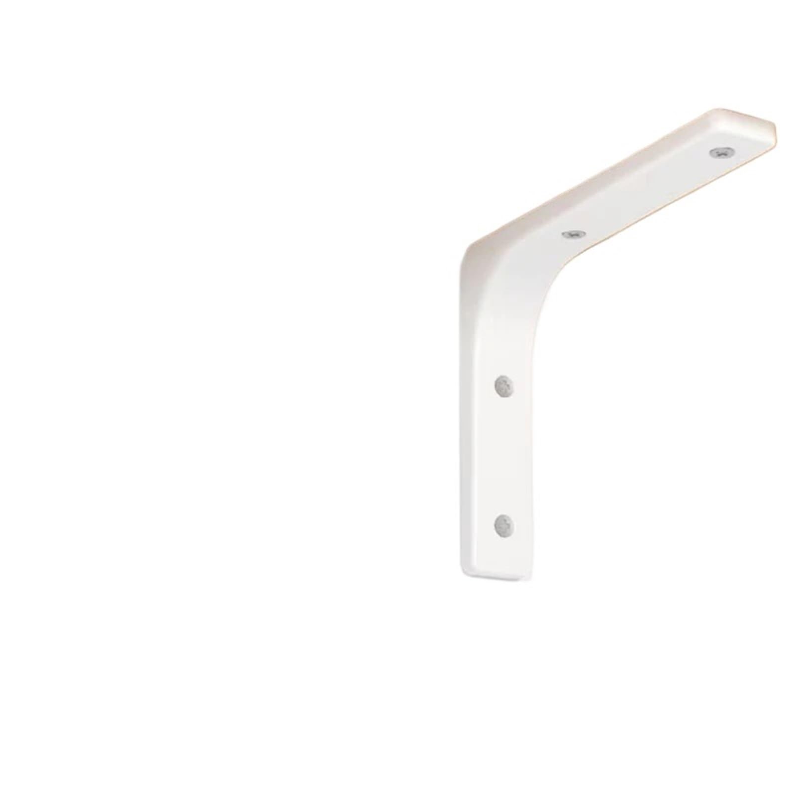 Escuadras Metalicas 2 soportes de montaje en pared for estantes acero inoxidable resistentes, ángulo blanco, for fijación muebles