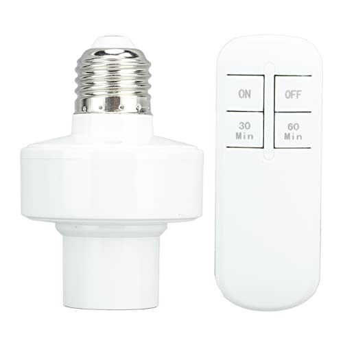 Portalámparas Inalámbrico, Portalámparas de Control Remoto de 30 M Fácil de Instalar Reemplazo de Lámpara de Ahorro de Energía para Bombilla E27 (220V)