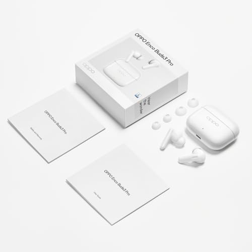Image of OPPO Enco Buds3 Pro True Wireless Headphones, 54 Hours Battery Life, 12.4 mm Dynamic Driver, BT 5.4, Touch Controls, Passive Noise Cancellation, Android and iOS, IP55, [Italian Version], Grey