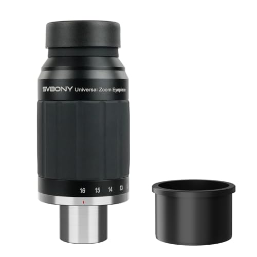 Oculare telescopio zoom SV245 1.25 8-16 mm universale 63° campo visivo costante accessori astronomici con adattatore da 2 per osservazione luna cielo profondo