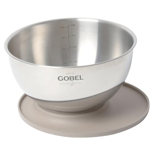 Gobel - Cul de poule inox avec couvercle-base Ø 24 cm
