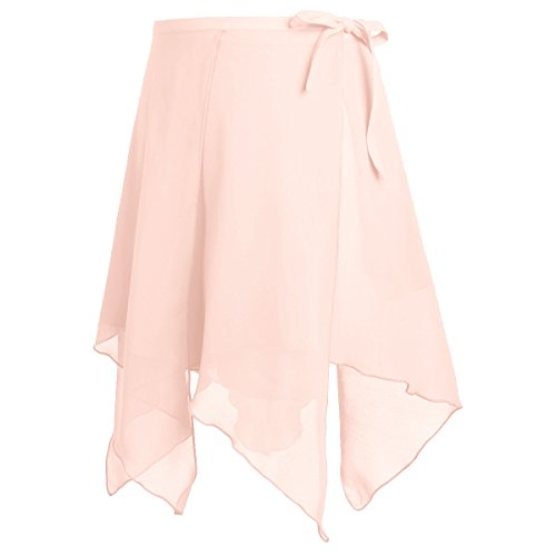 iiniim Adult Ladies Ballet Wrap Over Scarf Dance Leotard Skate Tutu Skirt Chiffon