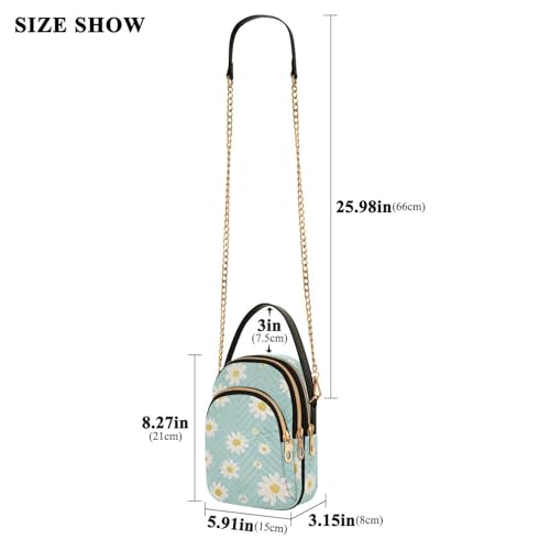 Womens Shoulder Handbags Tote Bag Quilted Purses for Women Floral Print with Chain Strap for Shopping Office,Multi13