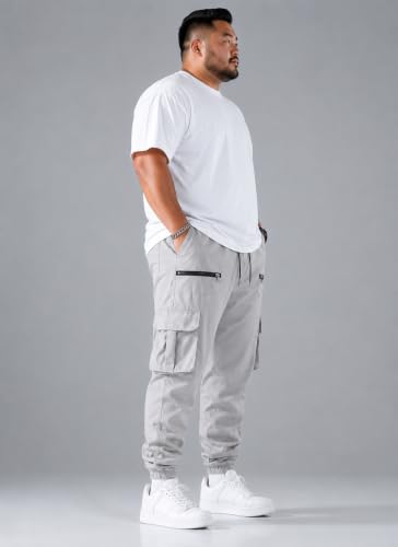 Image of INKKR Men Plus Size Cargo Pants || Plus Cargo Pants Cotton || 2XL-6XL