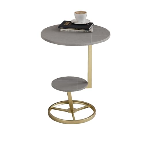 Table basse ronde JATIBOSH : la solution rangement pour petits salons et balcons