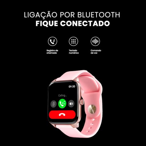 Smartwatch Relógio Inteligente My Watch S-Echo Haiz Tela Full Touch 1.3