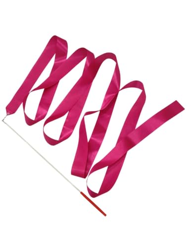 Image of BookMyCostume Gymnastic & Rhythmic Dance Ribbon Wand Collection - 2-Meter Ribbon Sticks - Ideal for School Sports Day & Gymnastic Training - Fancy Dress Costume Accessories for Kids, Teens & Adults