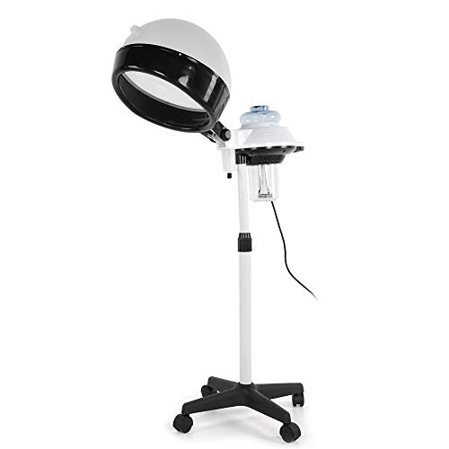 Salon Spa Hair Steamer, Hair Hood Steamer Hair Dryer, Hooded Hair Coloring Perming Conditioning Steamer with Rolling Stand for Hair Treatment Barber Spa Tools