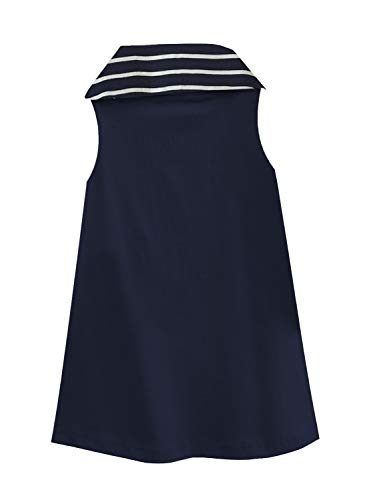 Image of A.T.U.N. (ALL THINGS UBER NICE) Solid A-Line Mini Dress | Sleeveless Casual Dress for Girls