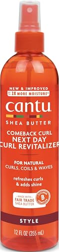 CANTU Comeback Curl Next Day Curl Revitalizer, 12 Fluid Ounce 354.9 ml (Pack of 1)