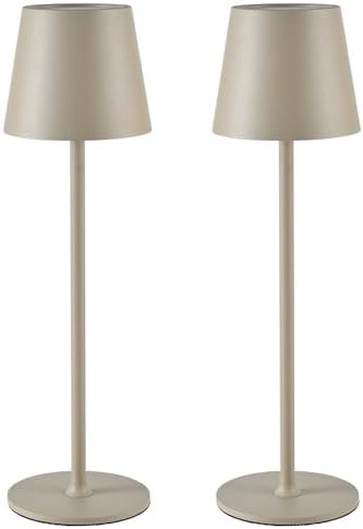 BGFHome Cordless Table Lamp LED Desk lamp,5000mAh Rechargeable Touch Night Light Wireless Minimalist Design for/Restaurant/Bedroom/Bars/Outdoor Party/Camping/Coffee Shop 2Pack