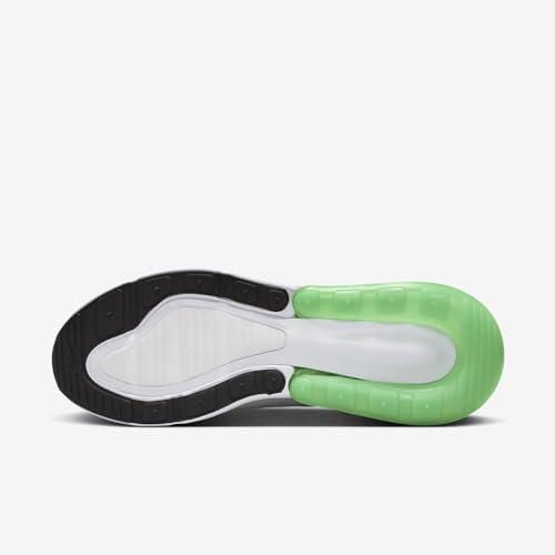 Nike Air Max 270 vert choc et argent avec bulle d'air visible