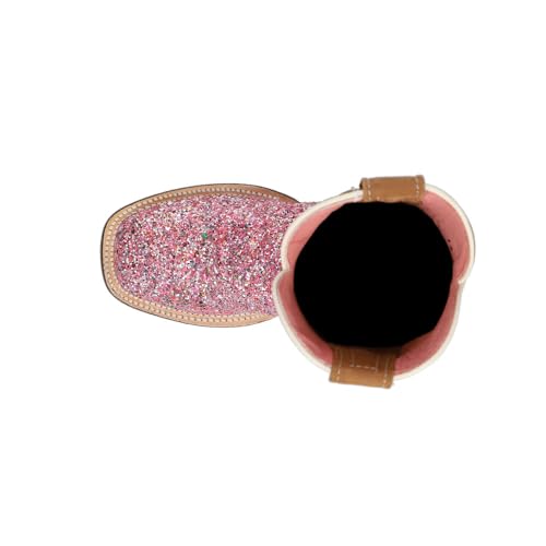 Roper Girls Glitter Queen (Toddler/Little Kid) Western Boot, Pink, 94