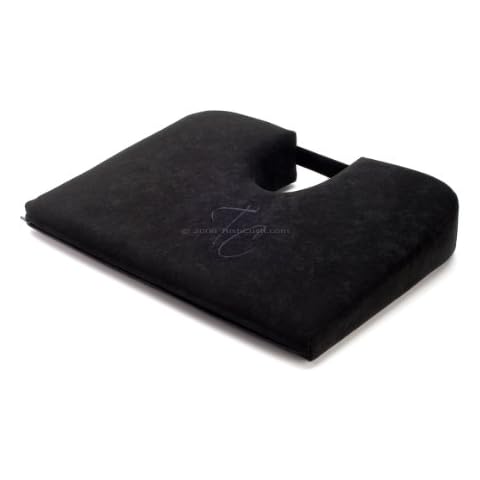 Extra Firm Tush Cush Car Computer Airplane Travel Seat Cushion Black Cover