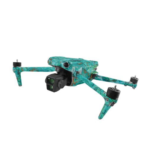 Image of MightySkins Skin Compatible with DJI Air 3 - Turquoise Ripple | Protective, Durable, and Unique Vinyl Decal wrap Cover | Easy to Apply, Remove, and Change Style