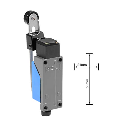 Uxcell Me-8108 Adjustable Roller Lever Arm Momentary Limit Switch 1Nc+1No For Cnc Mill 3D Printer Door Switch #TOP2