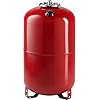Membrane Expansion Tank 100 L 1 Inch Female Connection 8 Bar Vertical Diameter 495 mm Height 675 mm Heating Expansion Vessel for Solar Hot Water & Pressure Equalization Steel Corrosion Protected