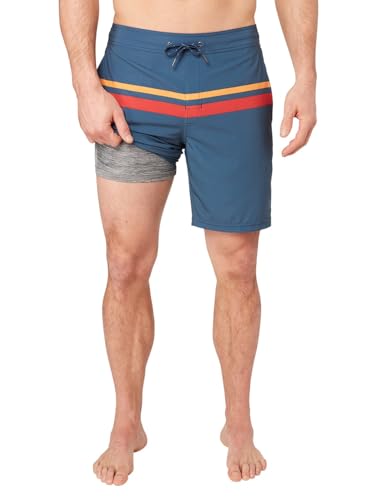 Image of Fair Harbor Ozone Board Short -- Men's Swimsuits with BreezeKnit Liner, 10-inch Inseam -- Quick Dry, Performance Swim Trunks