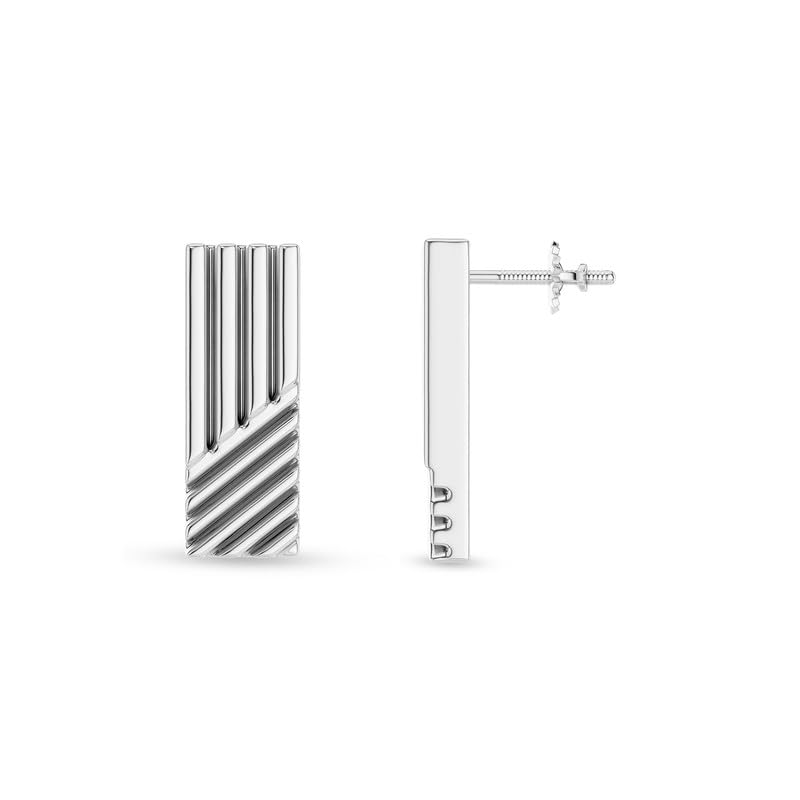 Image of KISNA 9KT / 14KT / 18KT Yellow Gold Millie Linear Earring For Women