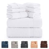 Todocama - Juego de 8 Toallas de Baño 100% Algodón (550 gsm) Extra Suaves,...