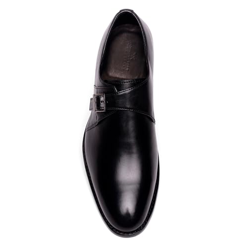 Anthony Veer Roosevelt Single Monk Strap Dress Shoe for Men | Goodyear Welt Construction | Cushioned Footbed & Recraftable Leather Sole | Full Grain Calfskin Leather Upper4