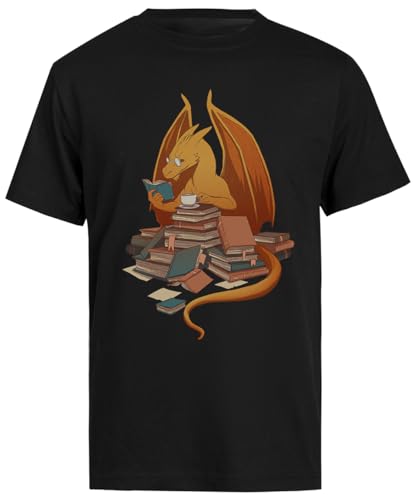 La Horda De Bibliotecarios Camiseta Negra De Manga Corta para Hombre Male Black tee Men Short Sleeve T-Shirt