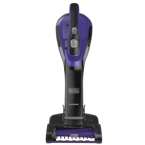 BLACK+DECKER HLVA325JP07 Lithium Pet Hand Vac, Purple, Pet Purple