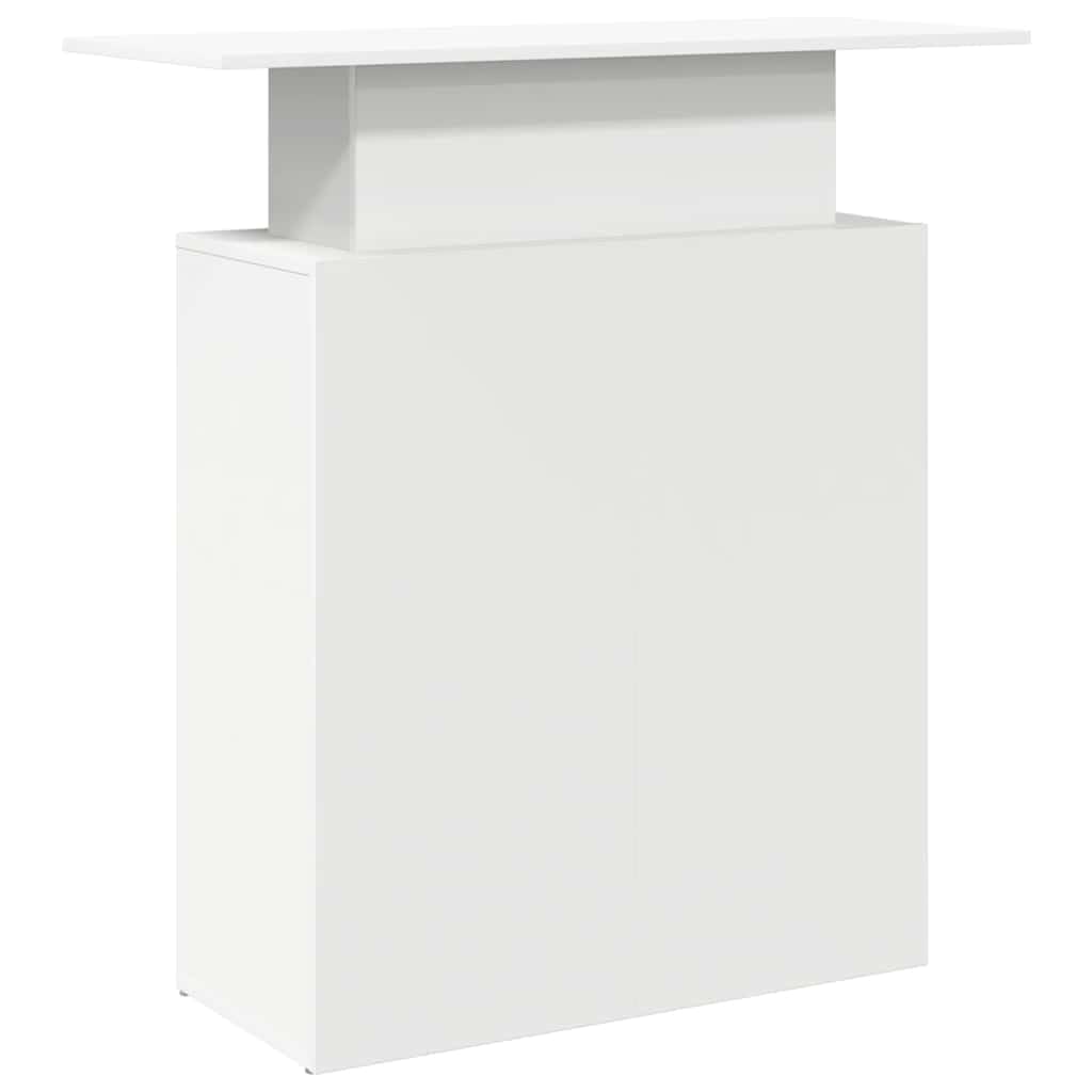 vidaXL Mostrador de recepción Blanco 100x40x104 cm Madera de ingeniería