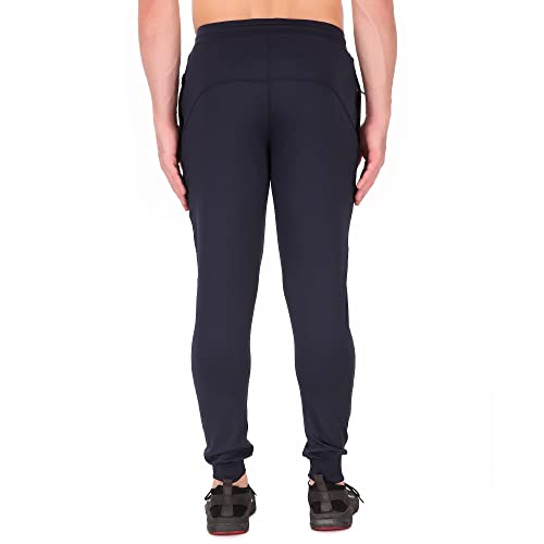 Image of NEXSTEP Men's Regular Fit Track Pants with Zipper Pockets
