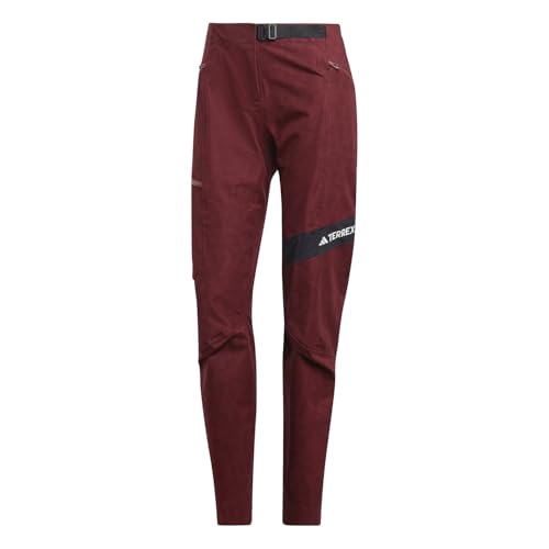 ADIDAS Women's Terrex TECHROCK RAIN.RDY Pants, Shadow RED, XL-Tall