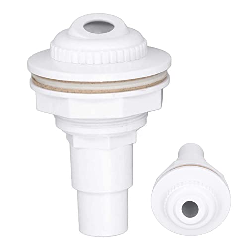 Joygoodta Salida de Retorno de Piscina para Pared de Acero, Chorro de Retorno de Piscina, Boquilla de Chorro de natación para conexión de Manguera de Accesorios, 32/38mm