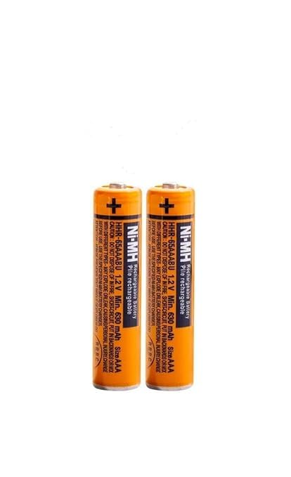 microusb NiMH Battery Compatible with Panasonic AAA 1.2Volt 630mAh Rechargeable Battery for Small Electronic Devices (2 Pc)-picture-35