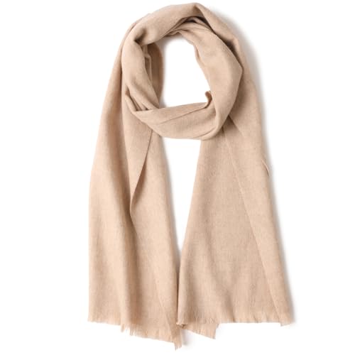 WASALUYA Wool Scarf for Women & Men, 100% Wool Scarves